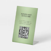 Signe De Table Menthe Green Beauty Salon de luxe Signal (Recto)