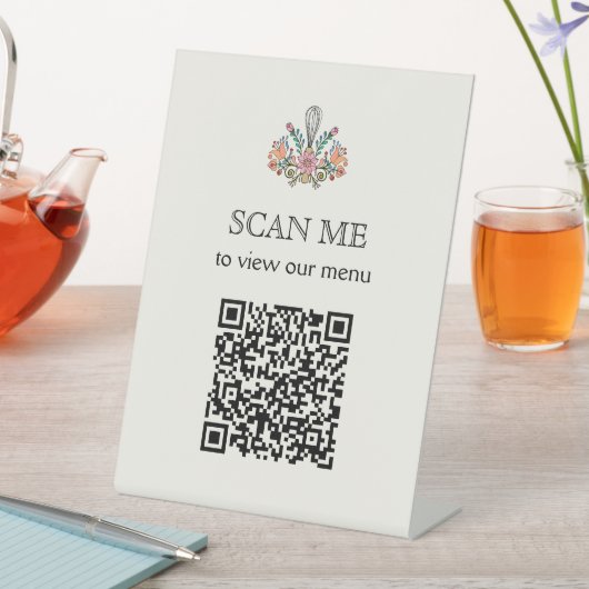 Signe De Table Menu Analyse de boulangerie Code QR (In SItu)