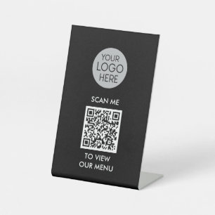 Signe De Table Menu Analyser le code QR pour afficher   Logo prof