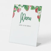 Signe De Table Menu Baby shower Berry Sweet (Recto)
