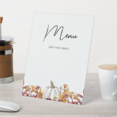 Signe De Table Menu Baby shower Fall in Love (In SItu)