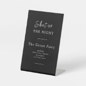 SIGNE DE TABLE MENU BAR CLASSIQUE NOIR ET BLANC (Recto)