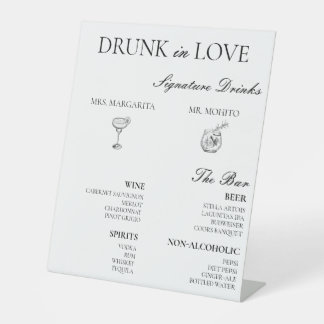 Signe De Table Menu Barre