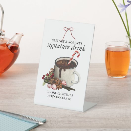 Signe De Table Menu Boire (In SItu)