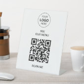 Signe De Table Menu Code QR | Créez votre propre contact moderne (In SItu)