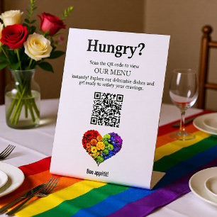 Signe De Table 🌈 Menu Code QR Flourish Ensemble