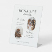 Signe De Table Menu Consommation de signature pour animaux (Recto)