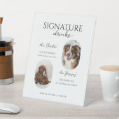 Signe De Table Menu Consommation de signature pour animaux (In SItu)