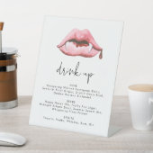 Signe De Table Menu de la barre d'Halloween Signer Modèle (In SItu)