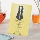 Signe De Table Menu Deux Mariées (In SItu)