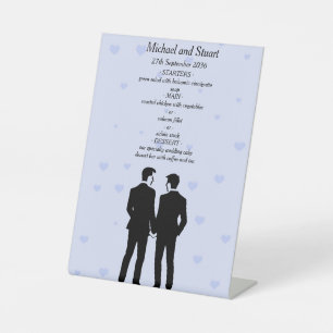 Signe De Table Menu Deux pièces