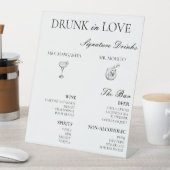 Signe De Table Menu du bar (In SItu)