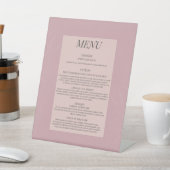 Signe De Table Menu Fleur de Satin (In SItu)
