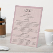 Signe De Table Menu Fleur de Satin (In SItu)