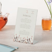 Signe De Table Menu Mariage Fleur sauvage Boho (In SItu)