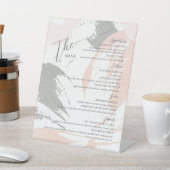 Signe De Table Menu Mariage formel Élégant (In SItu)