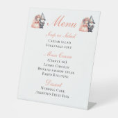 Signe De Table Menu Mariage Gnome Rustic Woodland (Recto)