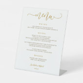 Signe De Table Menu mariage Signal Bouncy Tourbillonnant Calligra (Recto)