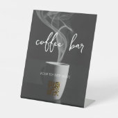 Signe De Table Menu numérique QR Code (Recto)