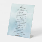 Signe De Table Menu Personnalisable (Recto)