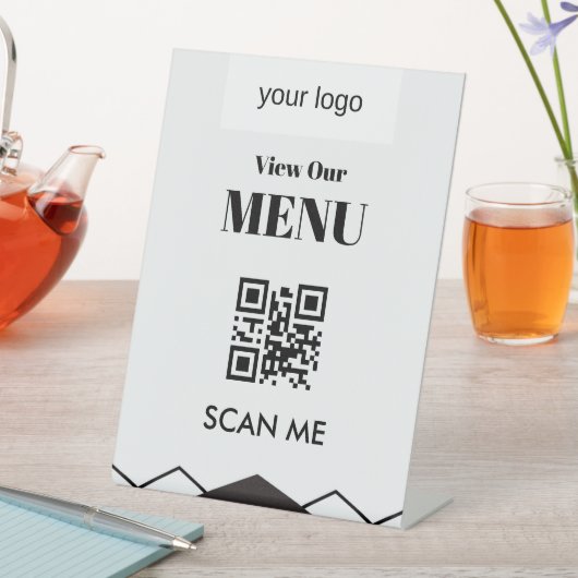Signe De Table Menu QR (In SItu)