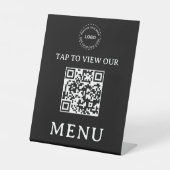 Signe De Table Menu QR Code Restaurant | 8" x 10" (Recto)