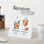 Signe De Table Menu Son & Her Drink (In SItu)