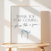 Signe De Table Merci bleu roux pour le caisson à venir