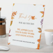 Signe De Table Merci d'automne Thanksgiving Appréciation fête Sig (In SItu)
