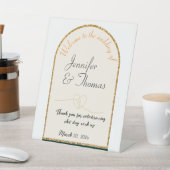 Signe De Table Merci pour célébrer notre mariage/or (In SItu)