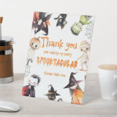 Signe De Table Merci pour la fête costumée d'Halloween (In SItu)