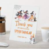 Signe De Table Merci pour les sorcières d'Halloween à venir Anniv (In SItu)