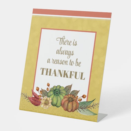 Signe De Table Merci ! Table Thanksgiving (Recto)