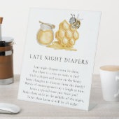 Signe De Table Mère à être des couches tard dans la nuit baby sho (In SItu)