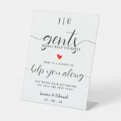 Signe De Table Mesdames, Aidez-Vous Avec Plaisir Noir Blanc Minim (Recto)