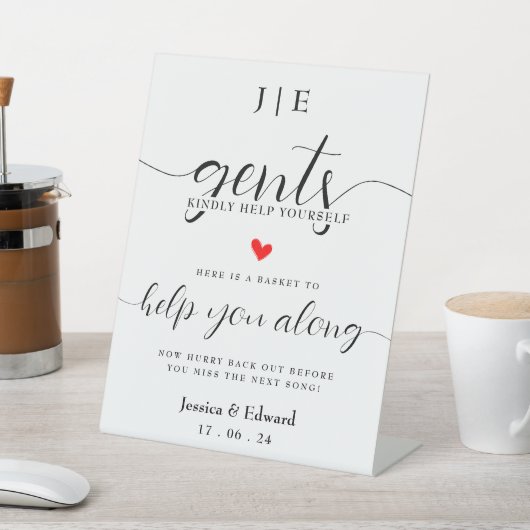 Signe De Table Mesdames, Aidez-Vous Avec Plaisir Noir Blanc Minim (In SItu)