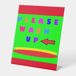 Signe De Table Message de signature de cuisine avec mots