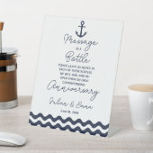 Signe De Table message mariage marine et blanc dans une impressio (In SItu)