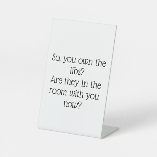 Signe De Table Message Politique Des Libéraux Aux Conservateurs (Recto)