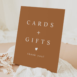 Signe De Table MIA Boho Terracotta Burning Orange Cartes et Cadea