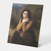 Signe De Table Mignon Innocence d'une adolescente, Bouguereau (Recto)