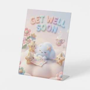 Signe De Table Mignon Kawaii Prompt rétablissement avec nuage end