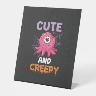 Signe De Table Mignon Monstre Rose Créatif Halloween Toile D'arai
