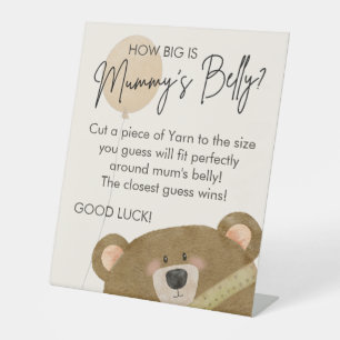 Signe De Table Mignonne Ours Nous Pouvons Attendre Baby shower Se