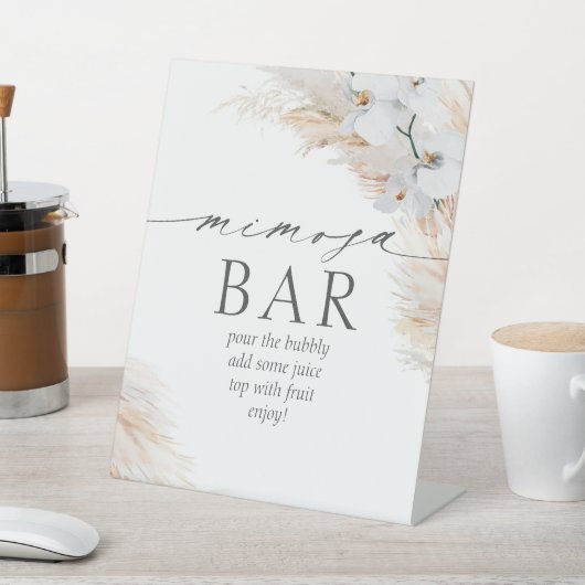 Signe De Table Mimosa Bar Brival Brunch Pampas Grass (In SItu)