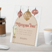 Signe De Table Mimosa Bar Bubbly Retro Bauble Noël Bride (In SItu)