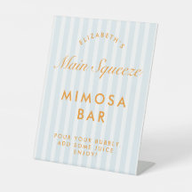 Mimosa Bar Orange & Bachelorette Bleue
