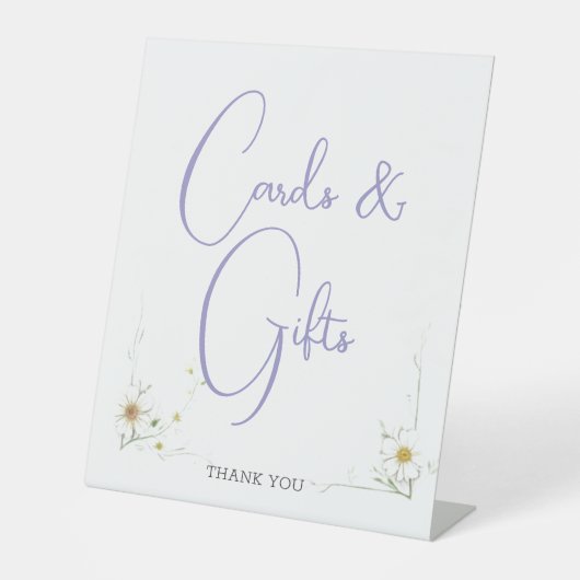 Signe De Table Mini-moderne Cartes et Cadeaux Accueil Mariage (Recto)