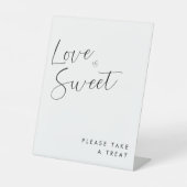 Signe De Table Mini Signature Script L'amour est doux Faveur (Recto)