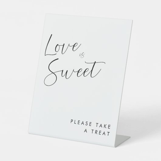 Signe De Table Mini Signature Script L'amour est doux Faveur (Recto)